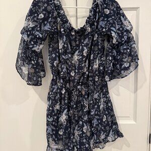 American Eagle Floral Romper